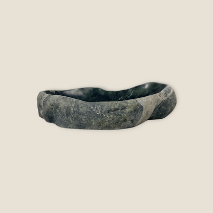 White Marked Bowl - Riverstone
