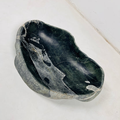 White Marked Bowl - Riverstone
