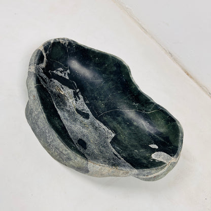 White Marked Bowl - Riverstone