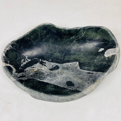 White Marked Bowl - Riverstone
