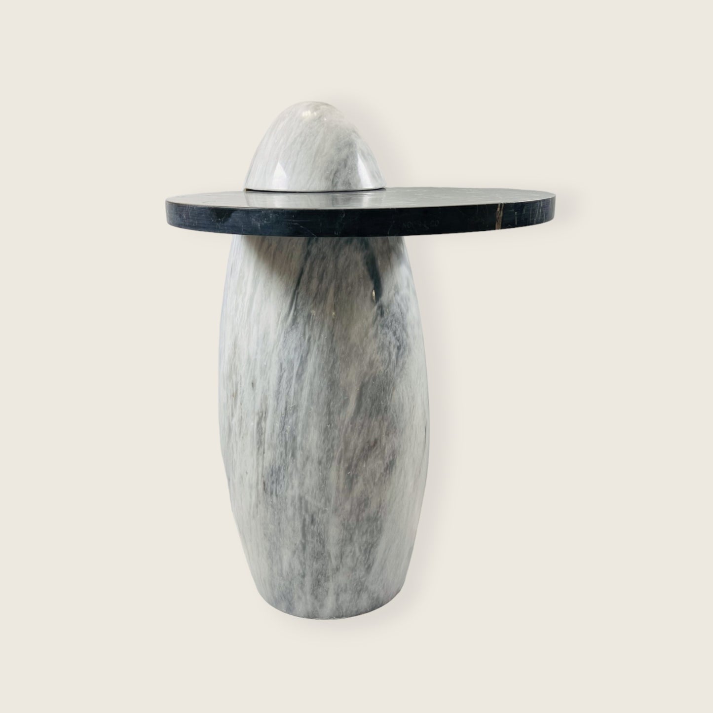 Two Toned Side Table - Black & Gray
