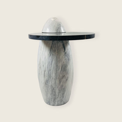 Two Toned Side Table - Black & Gray