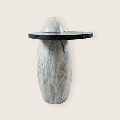 Two Toned Side Table - Black & Gray