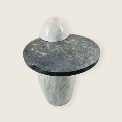 Two Toned Side Table - Black & Gray