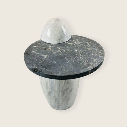 Two Toned Side Table - Black & Gray