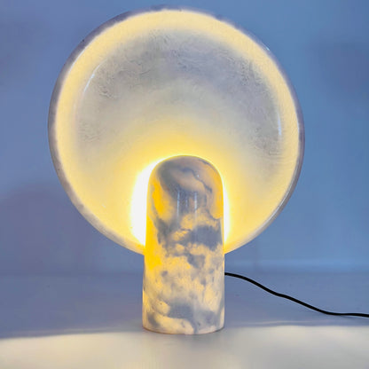 Disc Table Lamp - Gray