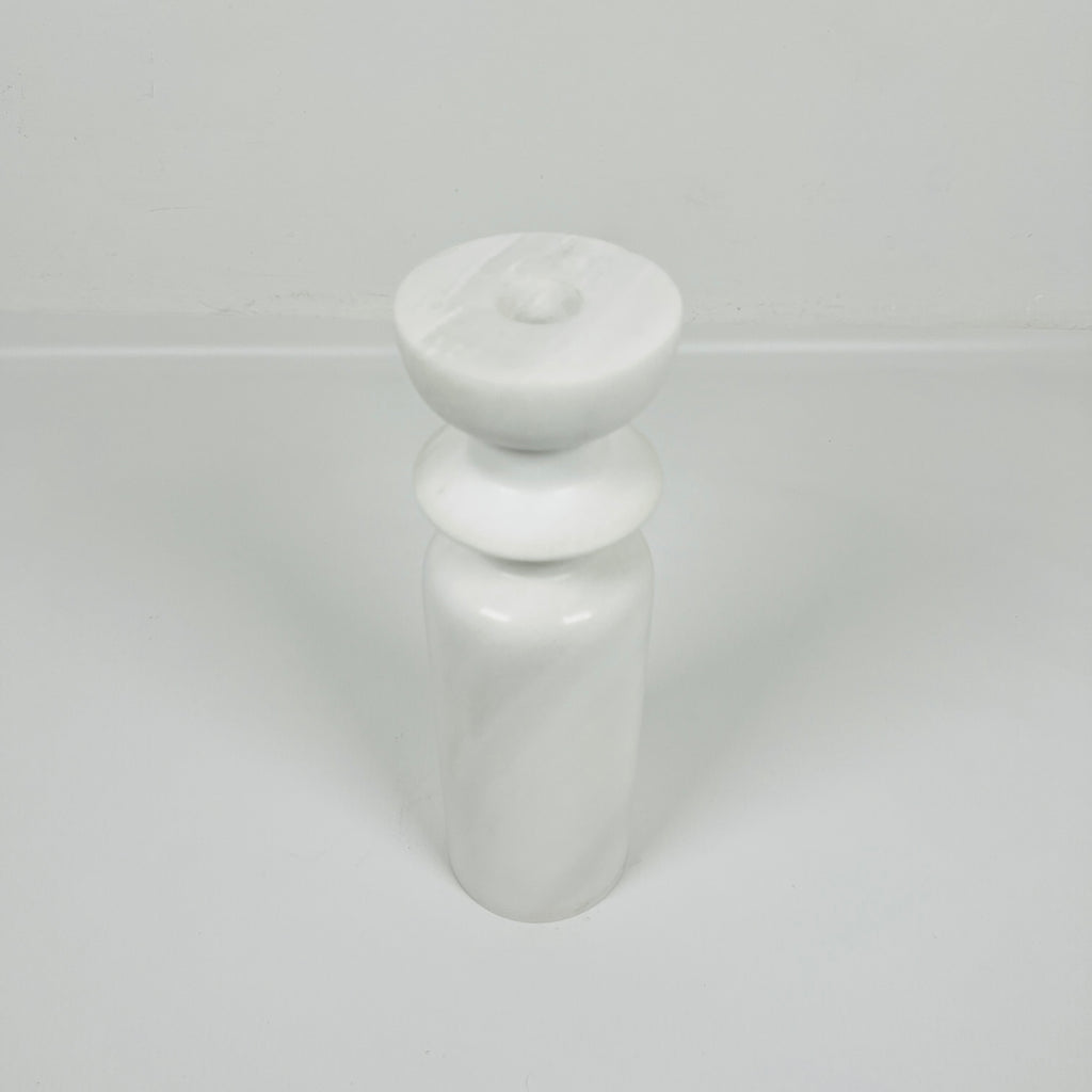 Ringed Bottle Marble Candle Stand