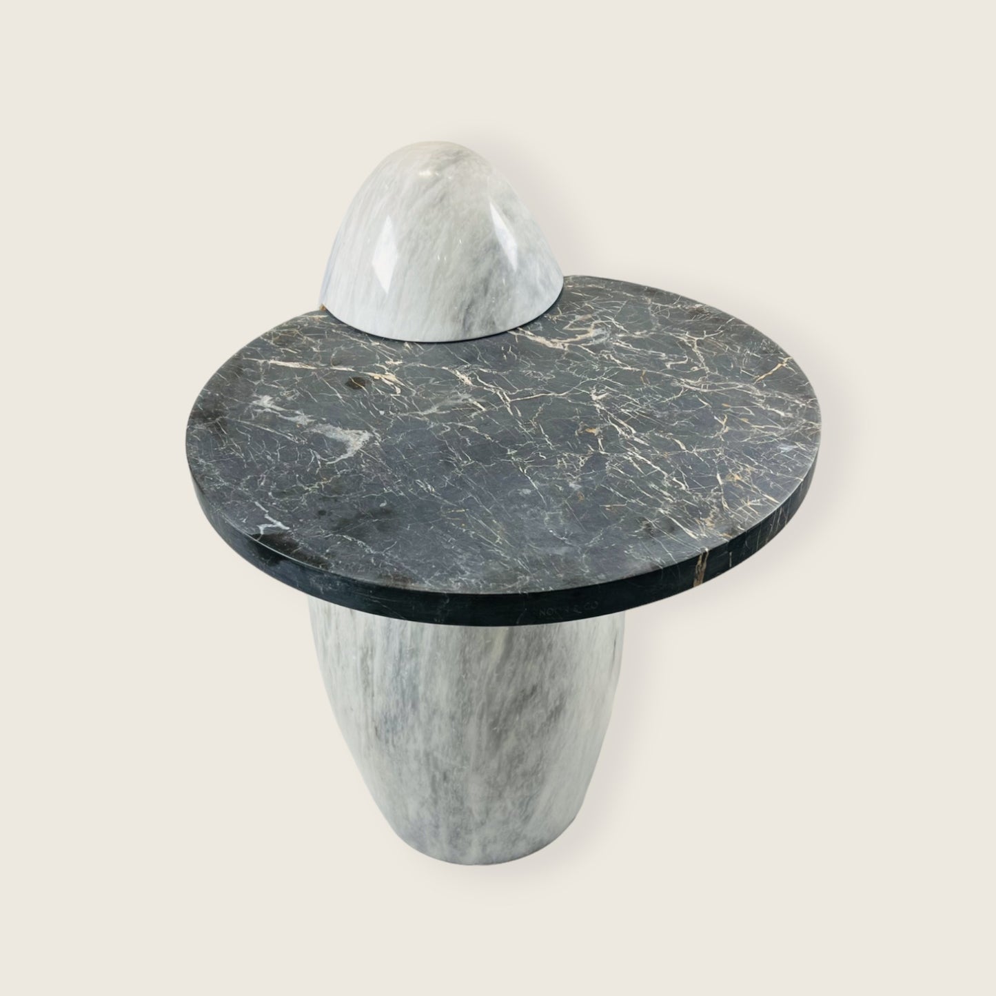 Two Toned Side Table - Black & Gray