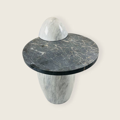 Two Toned Side Table - Black & Gray