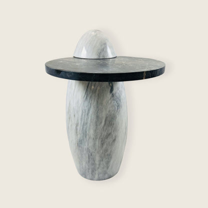Two Toned Side Table - Black & Gray