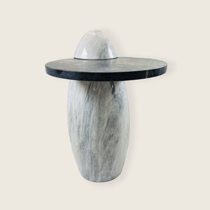 Two Toned Side Table - Black & Gray