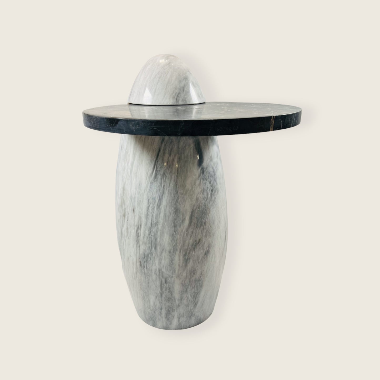 Two Toned Side Table - Black & Gray