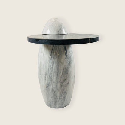 Two Toned Side Table - Black & Gray