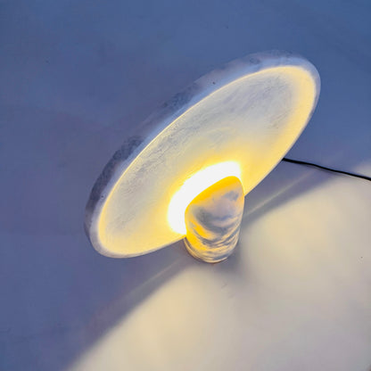 Disc Table Lamp - Gray