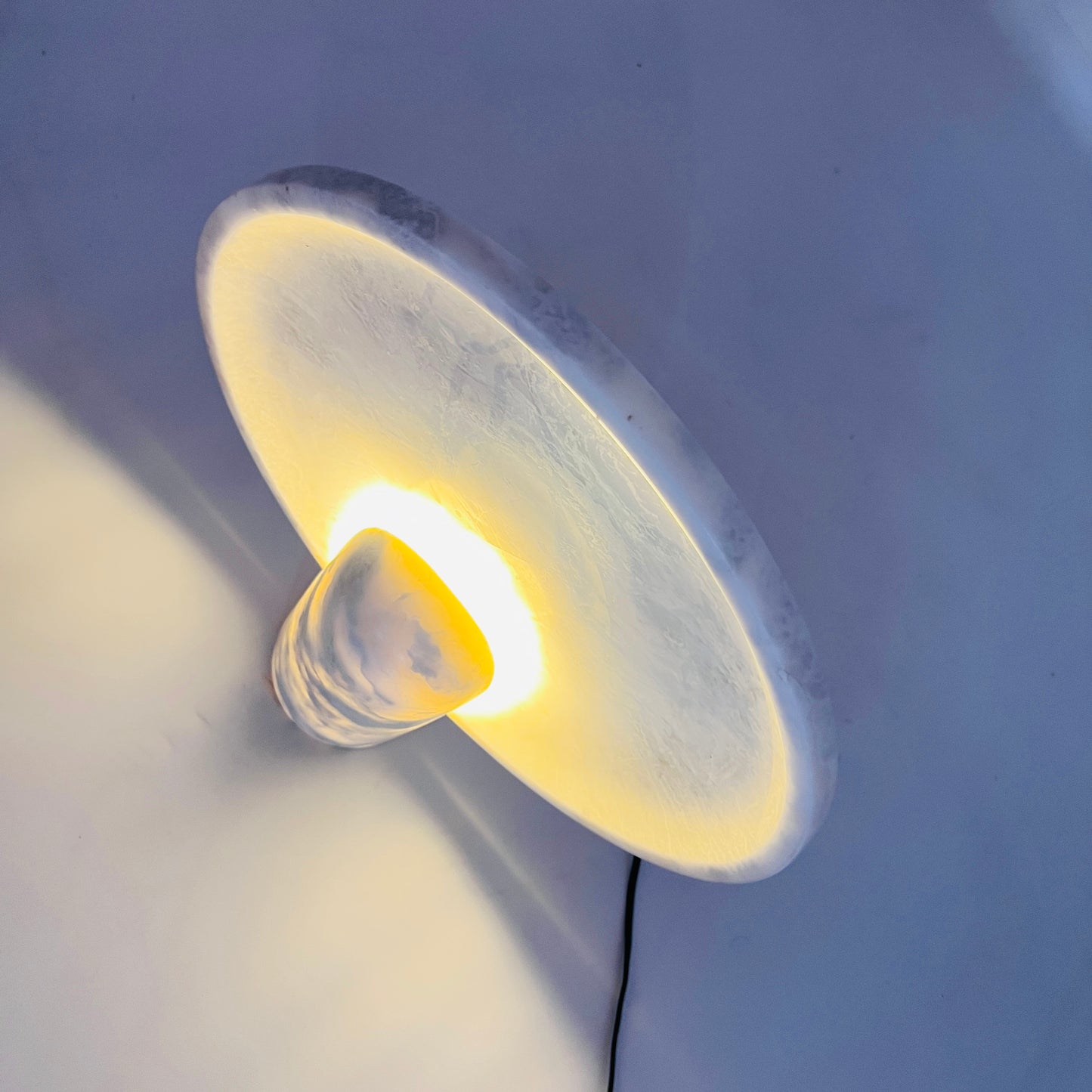 Disc Table Lamp - Gray
