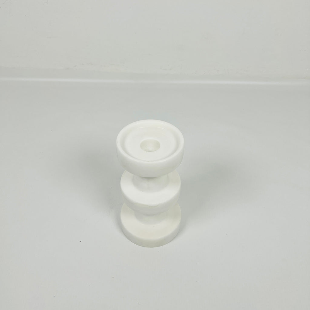 Stacked Disc Marble Candle Stand (Small)