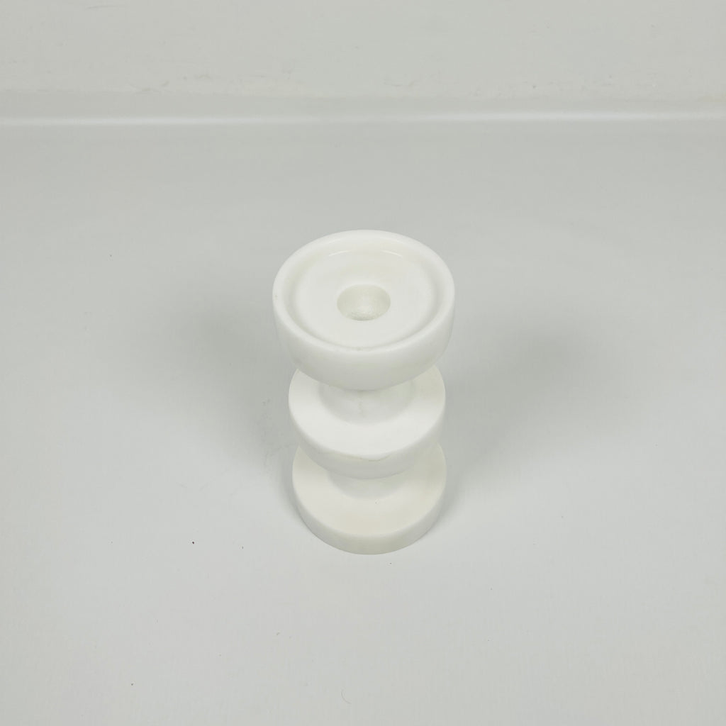 Stacked Disc Marble Candle Stand (Small)