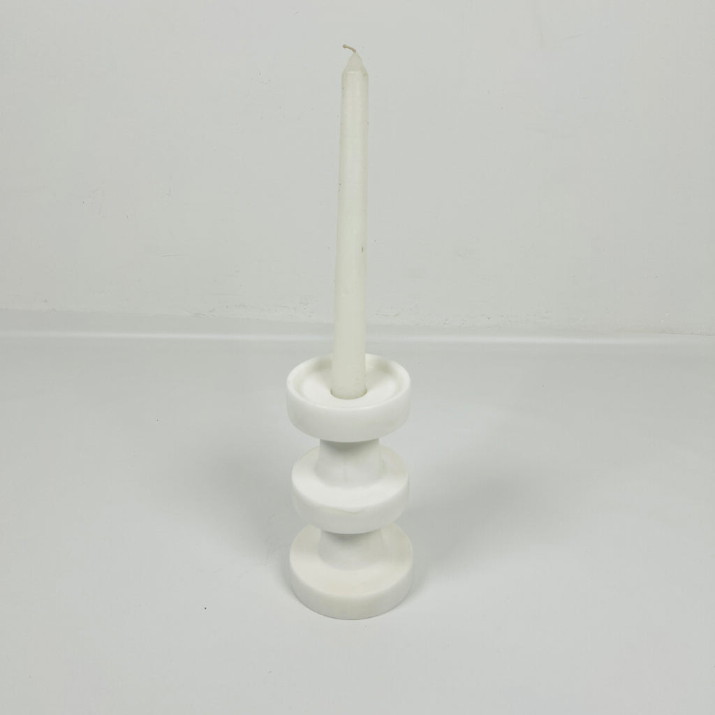 Stacked Disc Marble Candle Stand (Small)