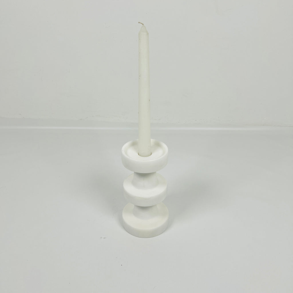 Stacked Disc Marble Candle Stand (Small)