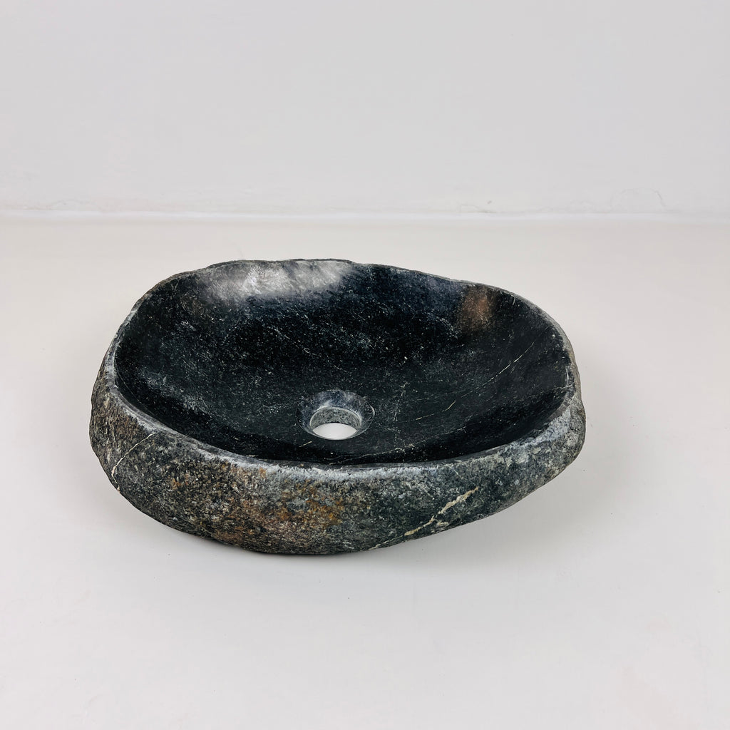 Midnight Blue River Stone Sink