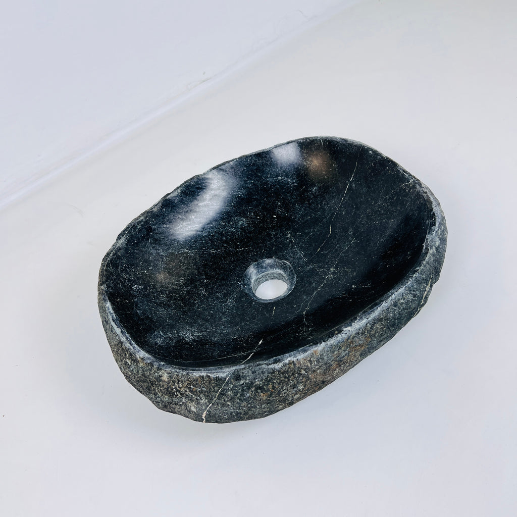 Midnight Blue River Stone Sink