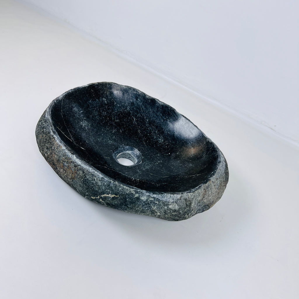 Midnight Blue River Stone Sink