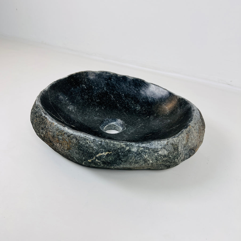 Midnight Blue River Stone Sink