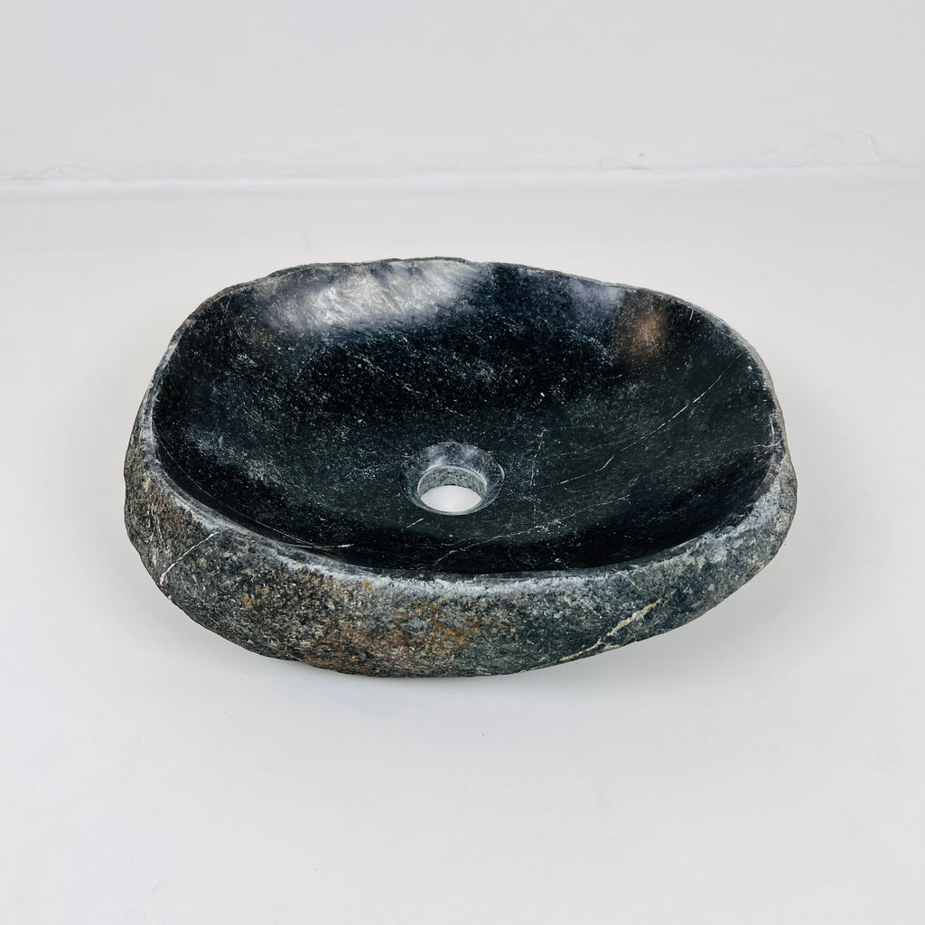 Midnight Blue River Stone Sink