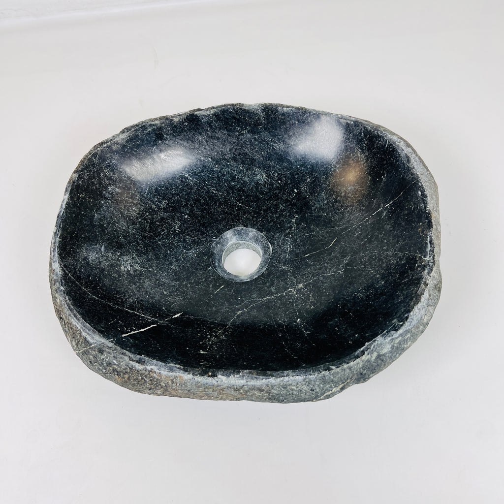 Midnight Blue River Stone Sink