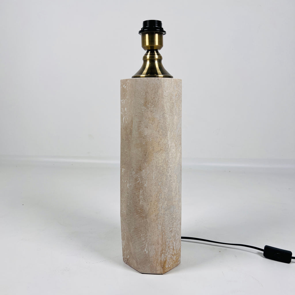 Aura Travertine Table Lamp