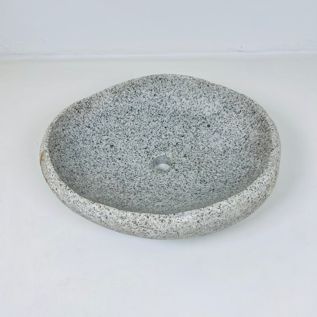 Grey Specked River Stone Sink