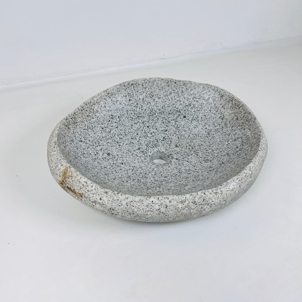 Grey Specked River Stone Sink