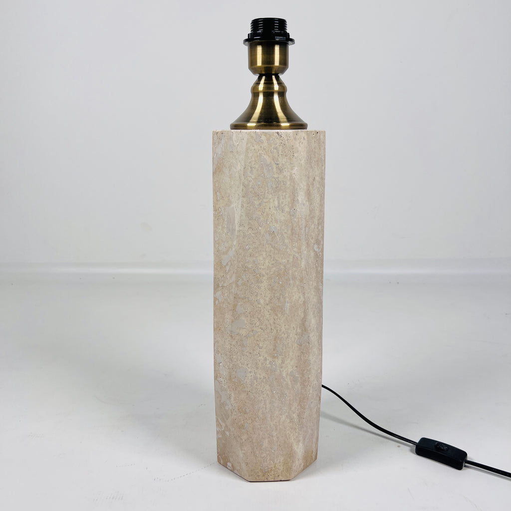 Aura Travertine Table Lamp