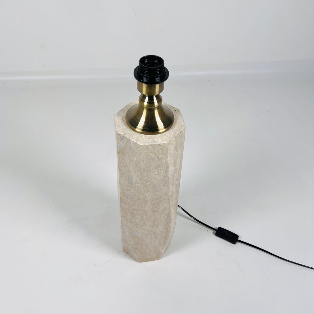 Aura Travertine Table Lamp