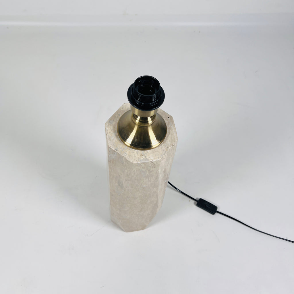 Aura Travertine Table Lamp