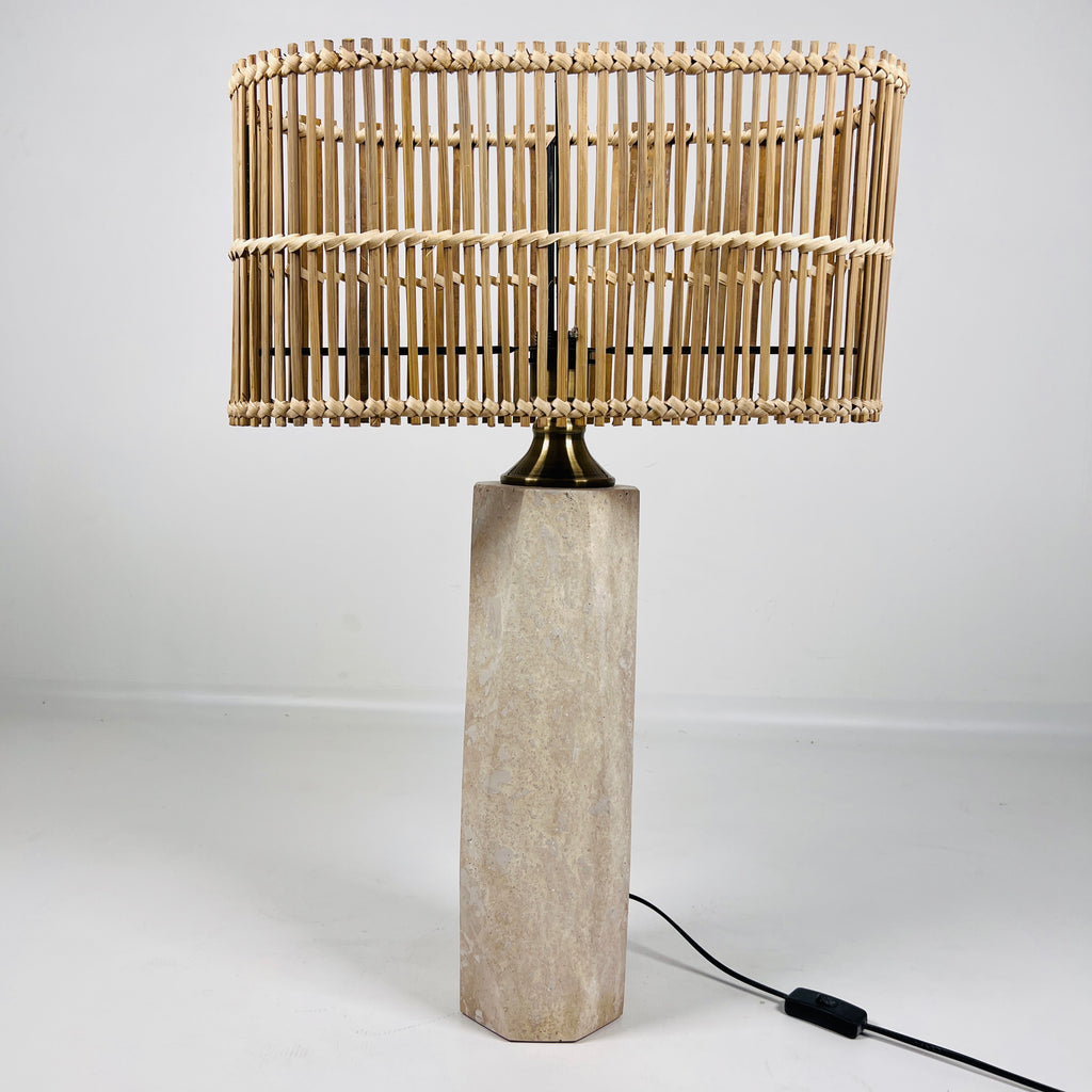 Aura Travertine Table Lamp