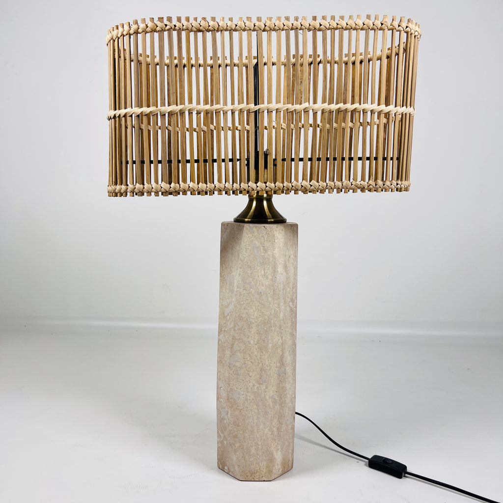 Aura Travertine Table Lamp