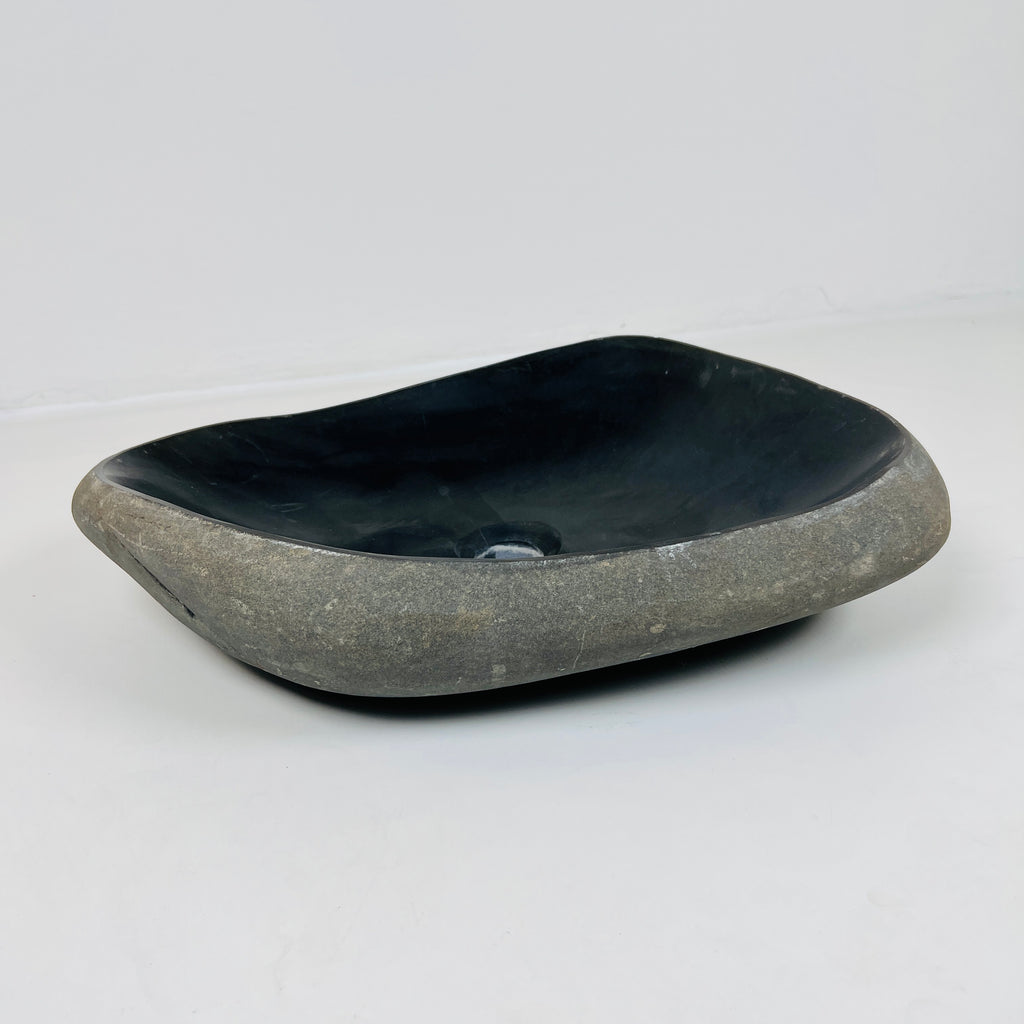 Midnight Black River Stone Sink