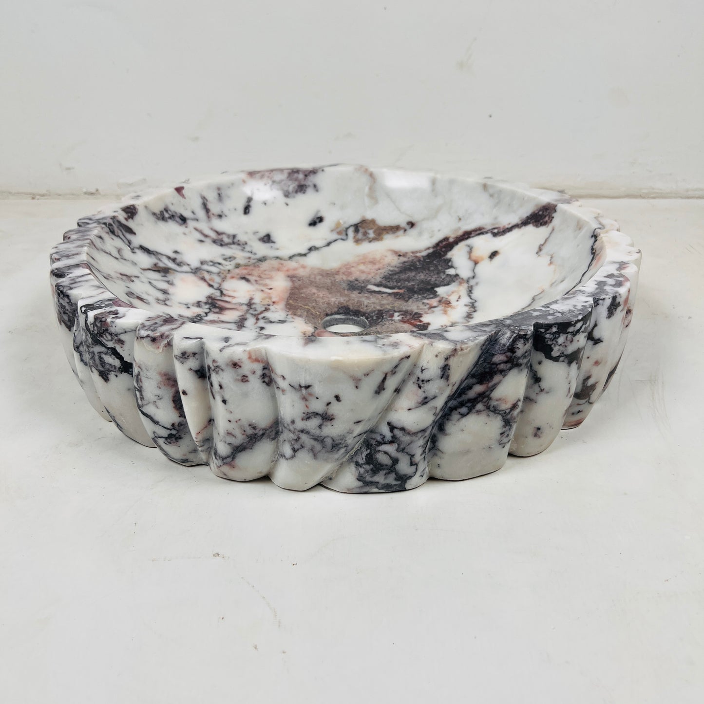 Ruche Sink - Red & White