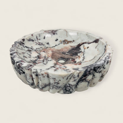 Ruche Sink - Red & White