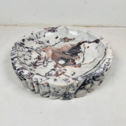 Ruche Sink - Red & White