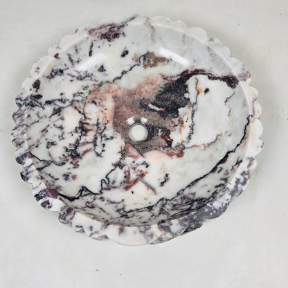 Ruche Sink - Red & White