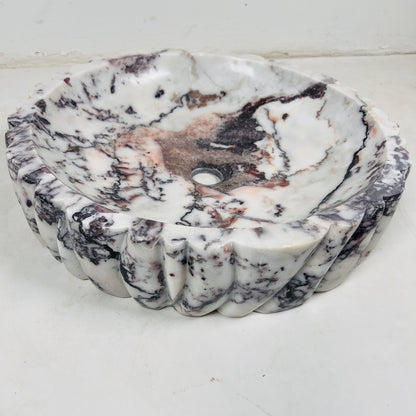 Ruche Sink - Red & White
