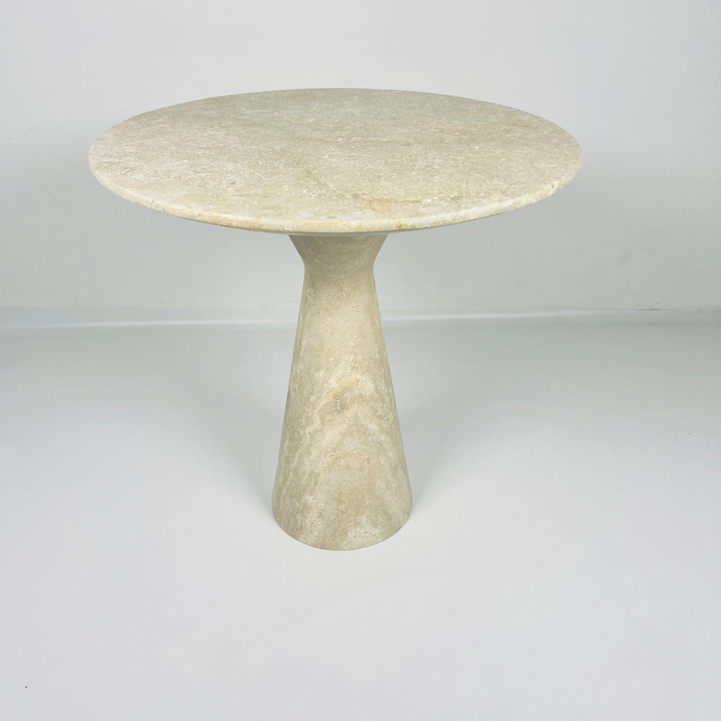 Travertine Side Table