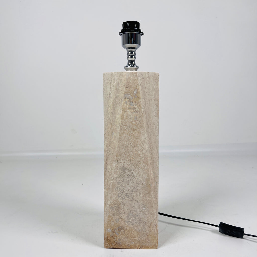 Travertine Prism Table Lamp