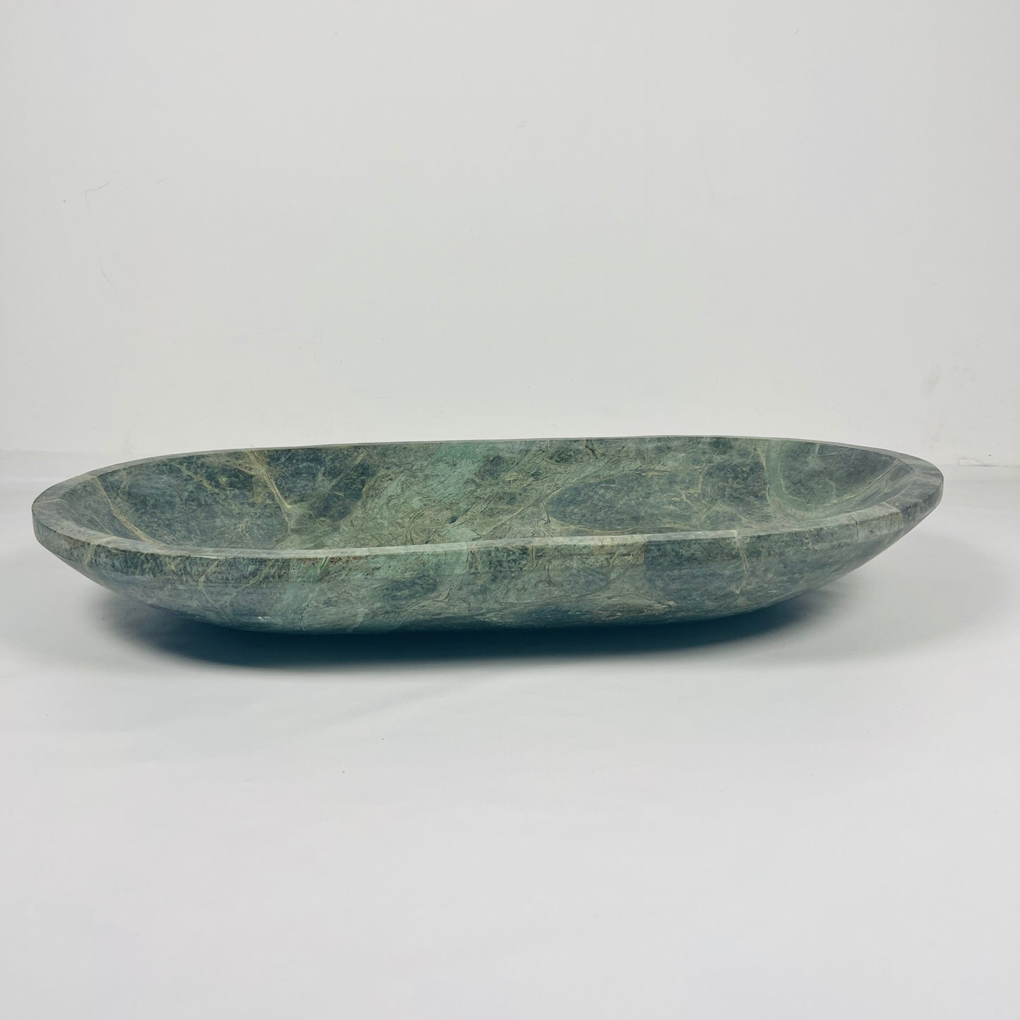 Oval Jungle Green Marble Sink
