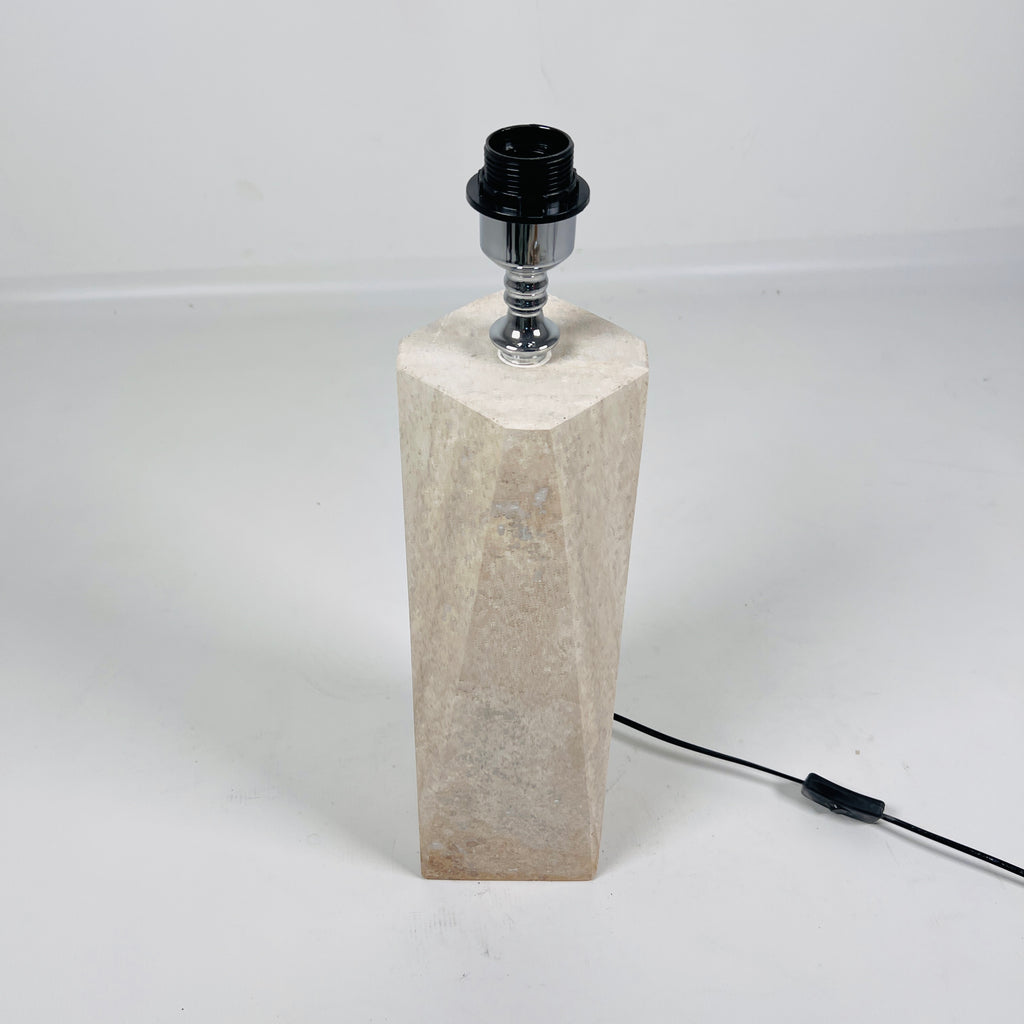 Travertine Prism Table Lamp