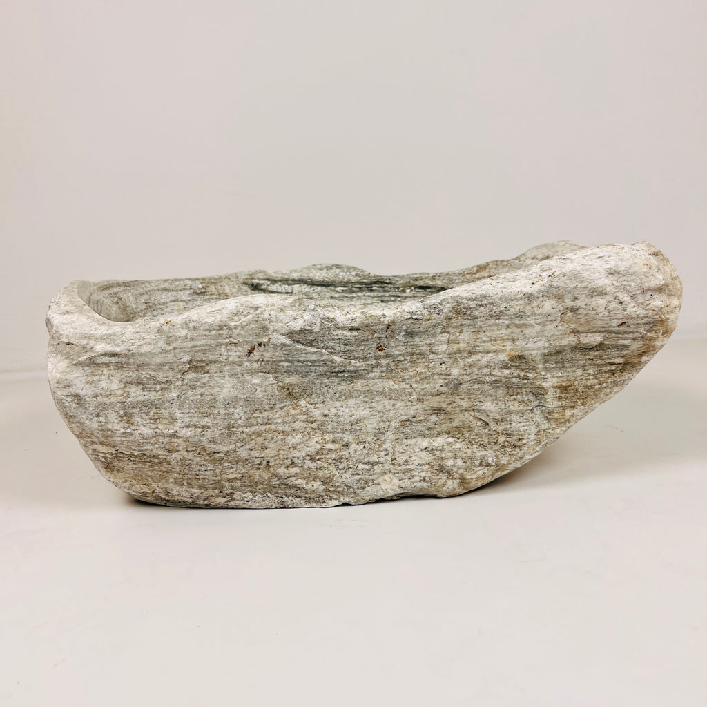 Eggshell Ripple River Stone Sink