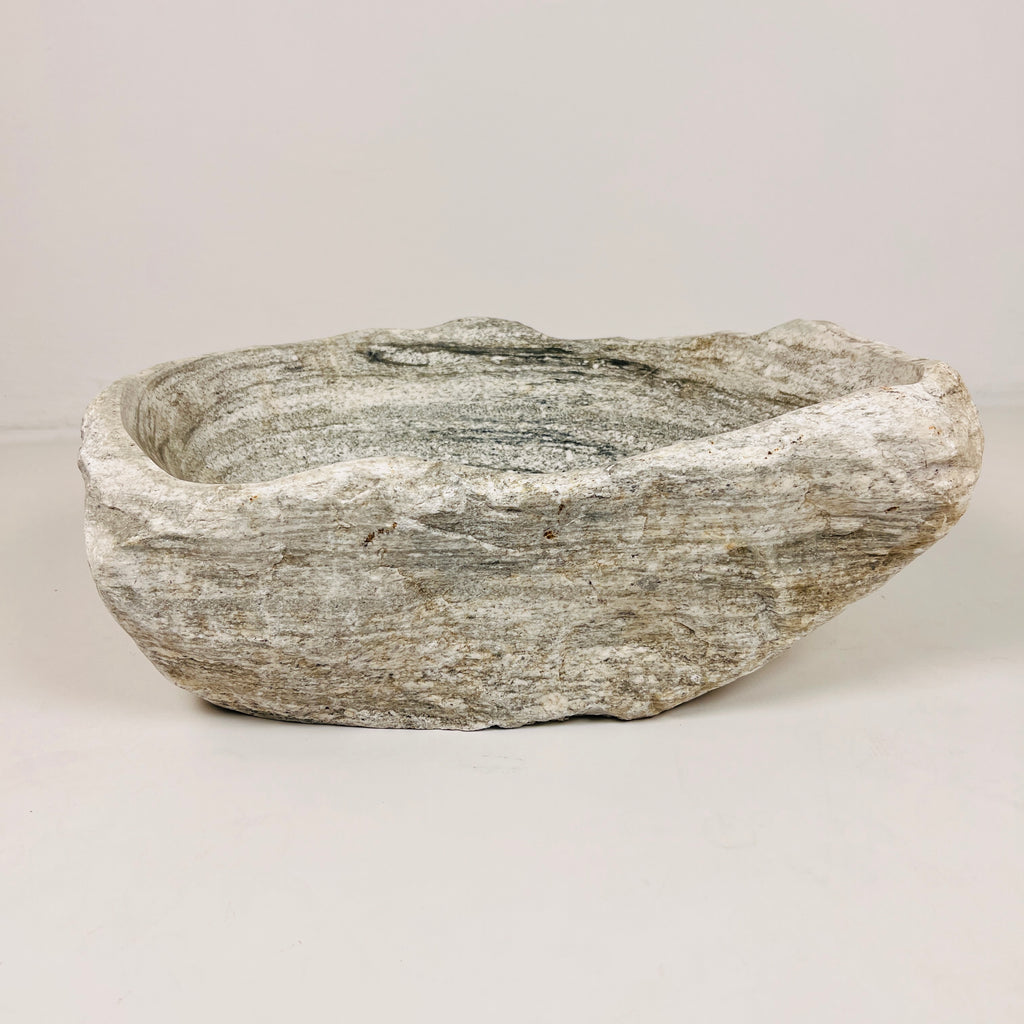 Eggshell Ripple River Stone Sink