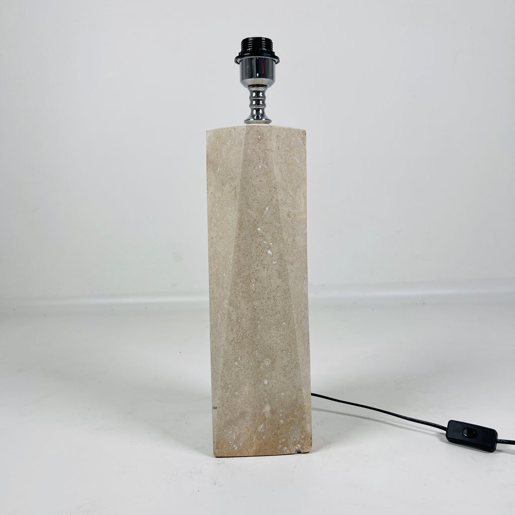 Travertine Prism Table Lamp